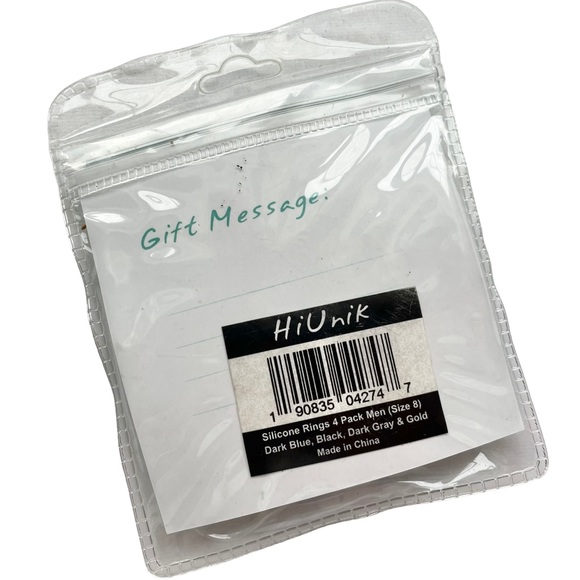 NEW 4 Silicone Ring Band Size 8 HiUnik Wedding Sport - Picture 5 of 7